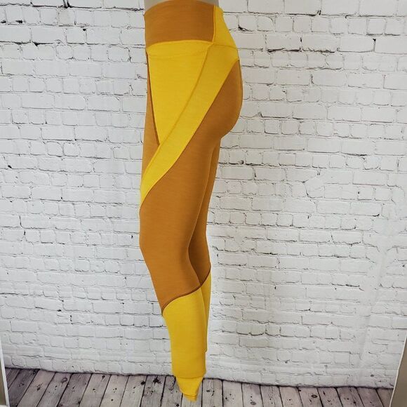LULULEMON ATHLETICA Lululemon Early Extension HR Tight Gold Lemon 10 - Picture 6 of 9
